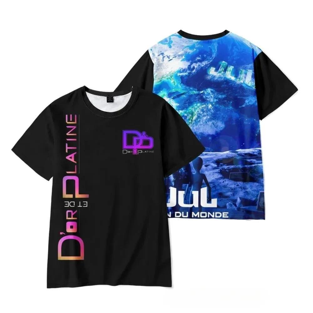 Летняя детская одежда для взрослых, хип-хоп-тренд, футболки с коротким рукавом, топы, свободная уличная одежда, популярный рэпер JuL, новый альбом, 3D футболки