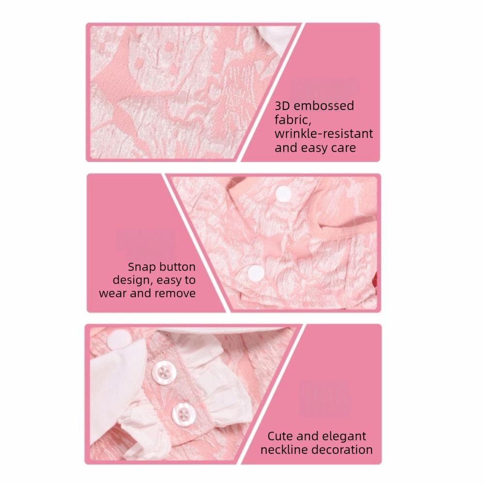 Layer Ruffle Pet Princess Dress Bowknot Multi Layer Ruffle Su Dog Clothes Breathable Comfortable Pet Cake Skirt Party Outfits