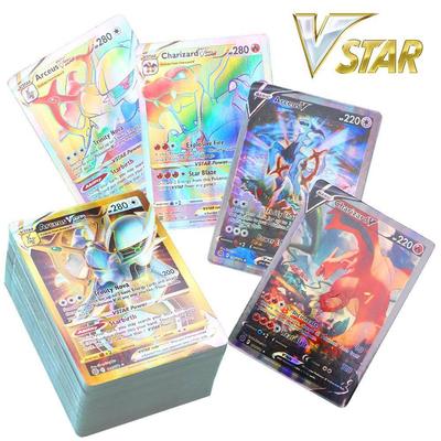 100 карточек покемонов Shining VSTAR GX EX VMAX MEGA TAG TEAM Energy Trainer Charizard Pikachu Collection Battle Card F02