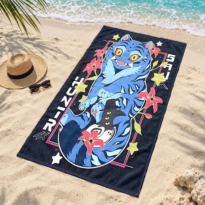 Kpop demon hunters Microfiber Beach Towel Quick Dry Sand Free Lightweight Beach Towels for Travel Swimming Camping