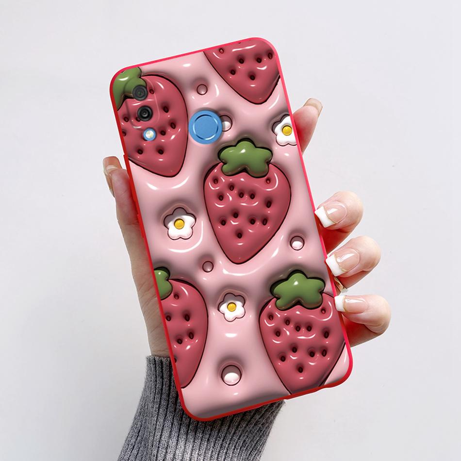For Honor Play Case COR-L29 Phone Cover Cute Bear Cartoon Frog Soft Silicone Matte Fundas Coque For Honor Play Shockproof Bumper