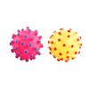 Color Interactive Play Teeth Cleaning Crazy Soft Rubber Dog Chew Ball Squeaky Sound Funny Pet Toys