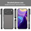 For iPhone 17 Pro Case Drop Proof Airbags Frosted Translucent PC+TPU Phone Back Cover