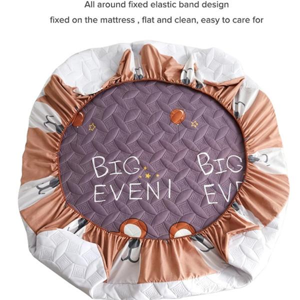 Cotton Winter Warm Thicken Sheet Bed Fitted Sheet Bedcover Printing Bed Mattress Cover Protector Sheet No Pillowcase