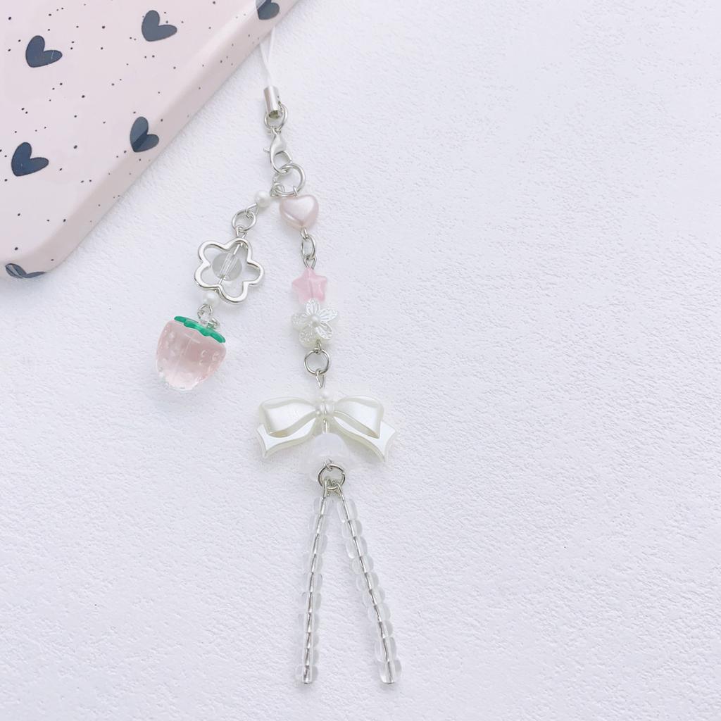Pack of 2 Fruit Phone Strap with Delicate Craftsmanship Stylish Phone Decoration Alloy Texture Suitable for Phone Bag