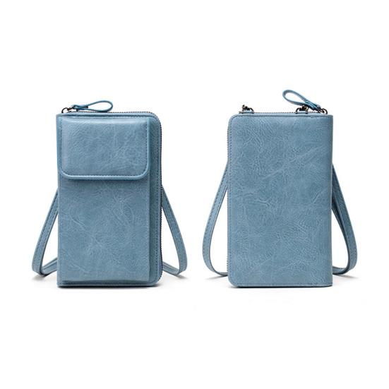 Women's Mobile Phone Bag Crossbody Wallet with Long Strap Small Shoulder Bag with Multiple Compartments for Daily Outings Travel Streets