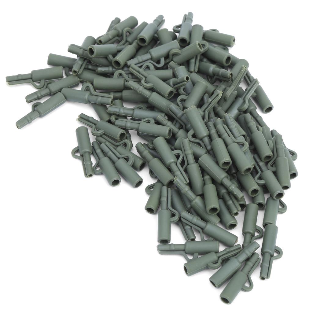 100 Sets 35MM Carp Fishing Fixing Line Connector Sleeve Clip Tackle Accessory