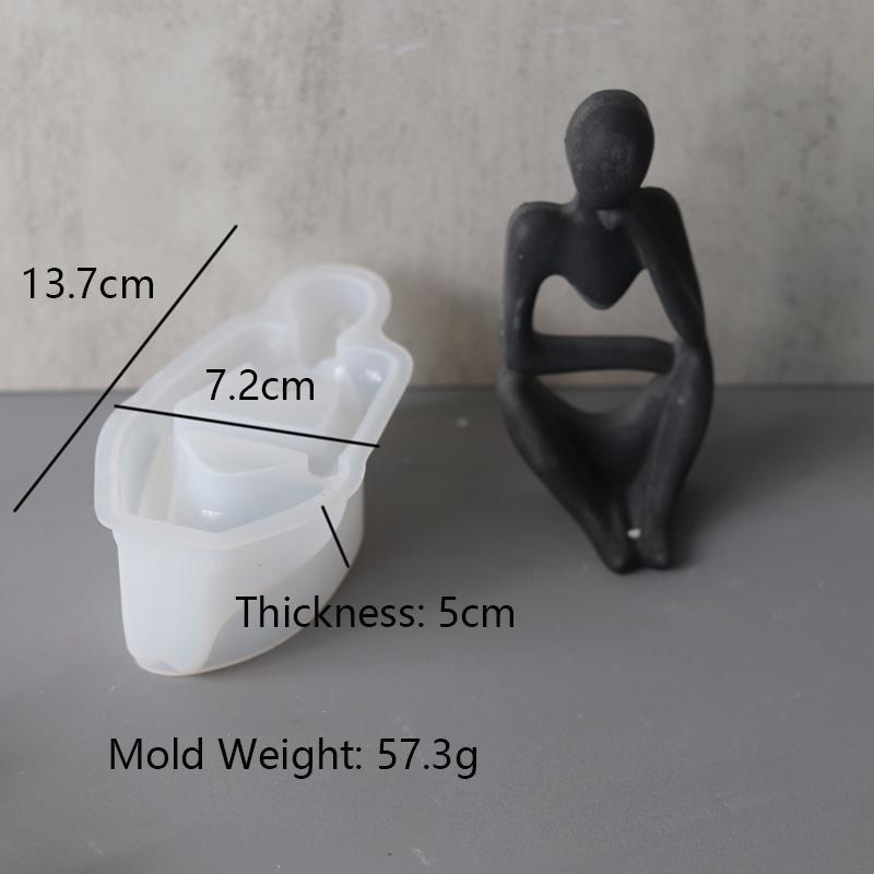 Three-Dimensional Crystal DIY Silicone Mould for Making Human Body Meditation Epoxy Resin and Concrete Casting MIT