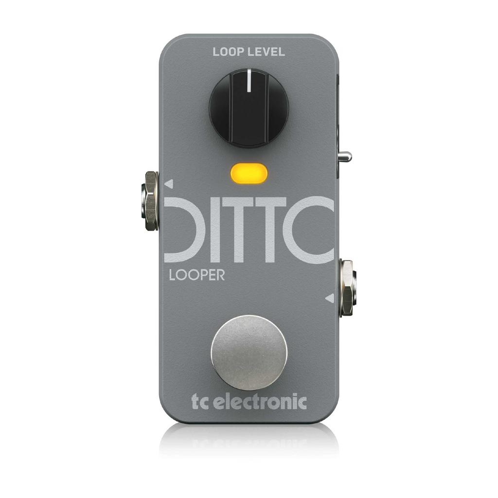 TC Electronic DITTO 2 Лупер Простой Хорошо Видимый LoopSnap Одно касание для зацикливания Bluetooth Приложение Компактный размер Педаль Управление, Простые в использовании ножные переключатели,