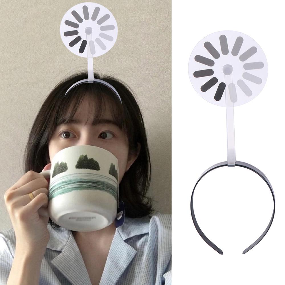 Cute Creative Downtime Hair Clip Moving Rotating Duckbill Clip Brain Loading Headband Party