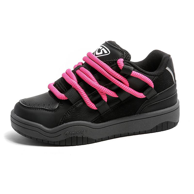 Japanese dreadlocks sports skateboard little white bread shoes retro couple casual versatile board shoes tide