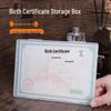 Baby Document Organizer: Birth Certificate & Vaccination Record Protector, Moisture-Proof, Non-Stick Storage Box