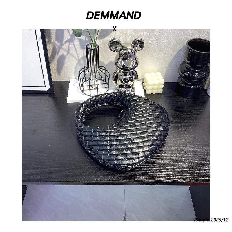 2026 Сумка женская премиальная текстура ручной вязки ручная ручка плечо кросс-боди цепь круглая сумка