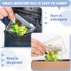 Mini Cosmetic Organizer, Reusable Zippered Pill Storage, Medicine Bags Travel Pill Bags with Slide Lock for Jewelry