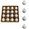 6cm 16pcs Painted Colored Sticky Christmas Ball Set Boxed Christmas Decorations Christmas Tree Ornaments