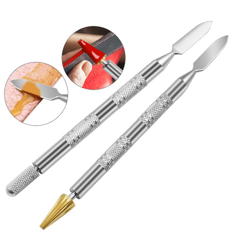 Diy ручная работа, картина маслом, двусторонняя ручка, двойное назначение, обработка кожаных кромок, липкий клей, инструмент