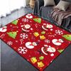 Веселый Рождественский Рождественский декор-нескользящий коврик с узором Санта-Клауса, коврик для кухни, коврик для спальни, гостиной, мягкий ковер