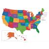 Плакат Карта США-Административная карта,Образовательное настенное искусство для декора дома и офиса,Подарок,Для любителей географии,Принадлежности для путешествий
