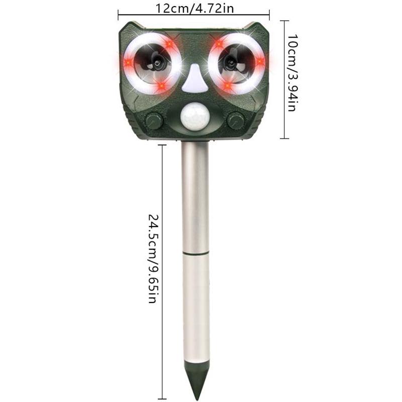 Ultrasonic Solar Animal Repellent: Bird, Cat & Rat Deterrent