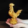 Golden Chicken Decoration Gold Plating Lucky Cock Resin Statue Living Room TV Cabinet Figurines Chinese Decorations