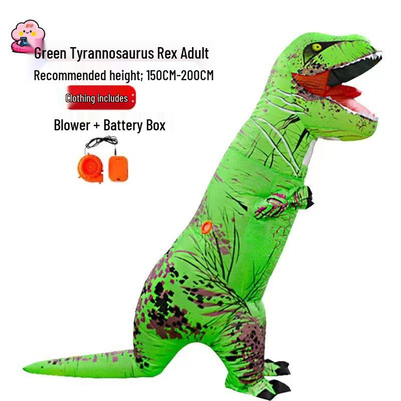 Надувной костюм Тираннозавра Рекса на Хэллоуин для вечеринок родитель-ребенок