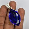 Top Quality CERTIFIED Natural Blue Topaz 71 Ct 925 Starling Sliver Pendant Gems MY.PD-65-NS
