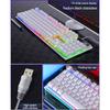 LUOM V4 клавиатура с подсветкой, проводная механическая игровая клавиатура, USB-компьютерные аксессуары