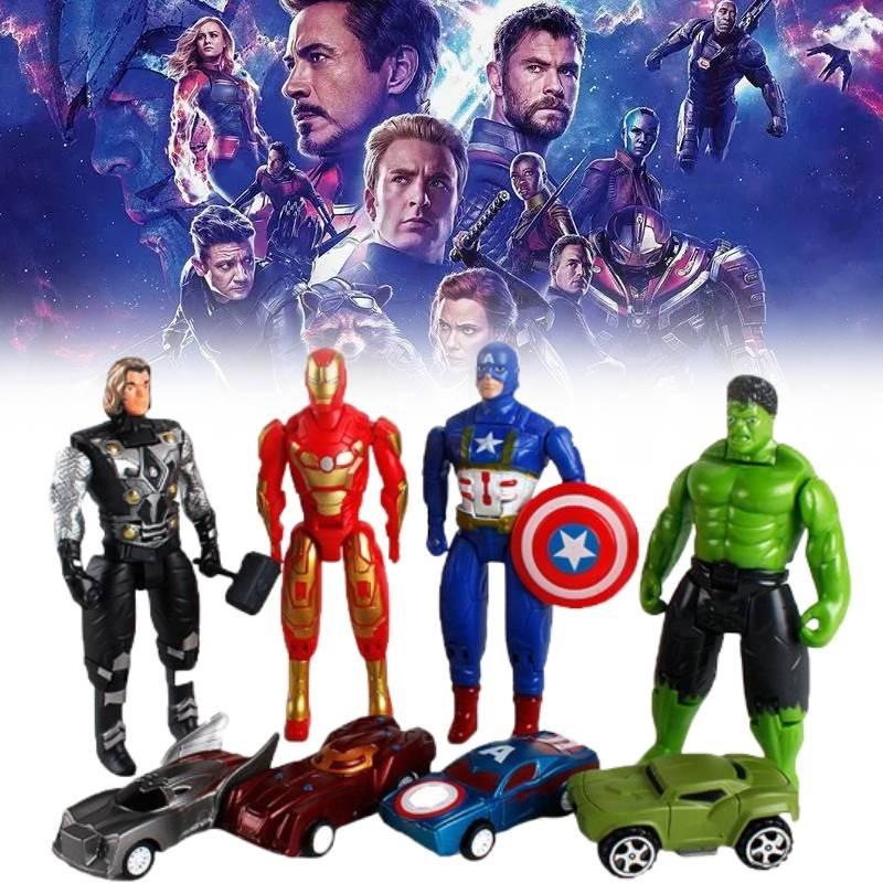 Colorful Toy Cars Featuring Captain America Man For Kids