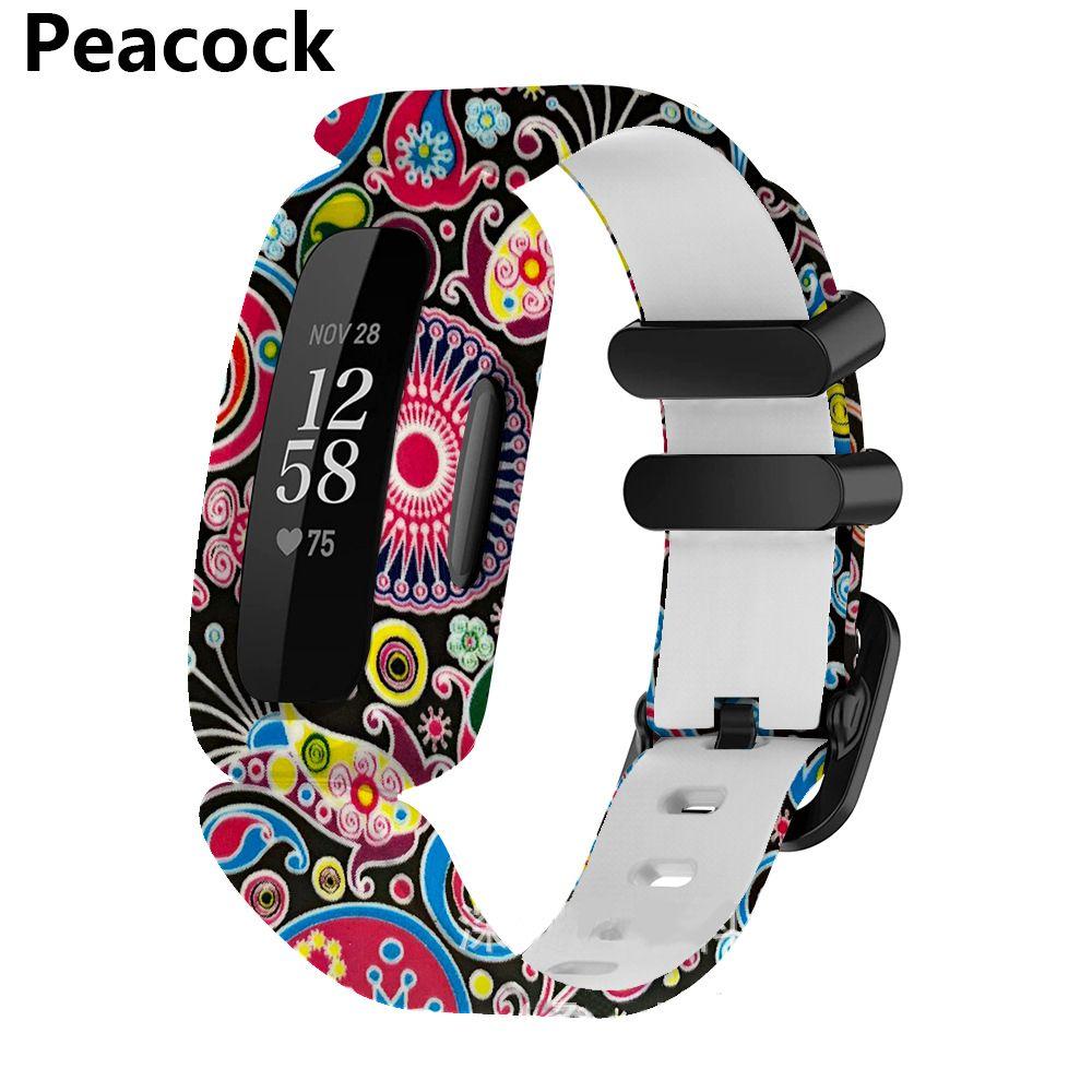Wrist Strap Silicone Bracelet For Fitbit Ace 3/inspire 2 Smart Watch Band Bracelet Replacement Kids Wristband Watchbands