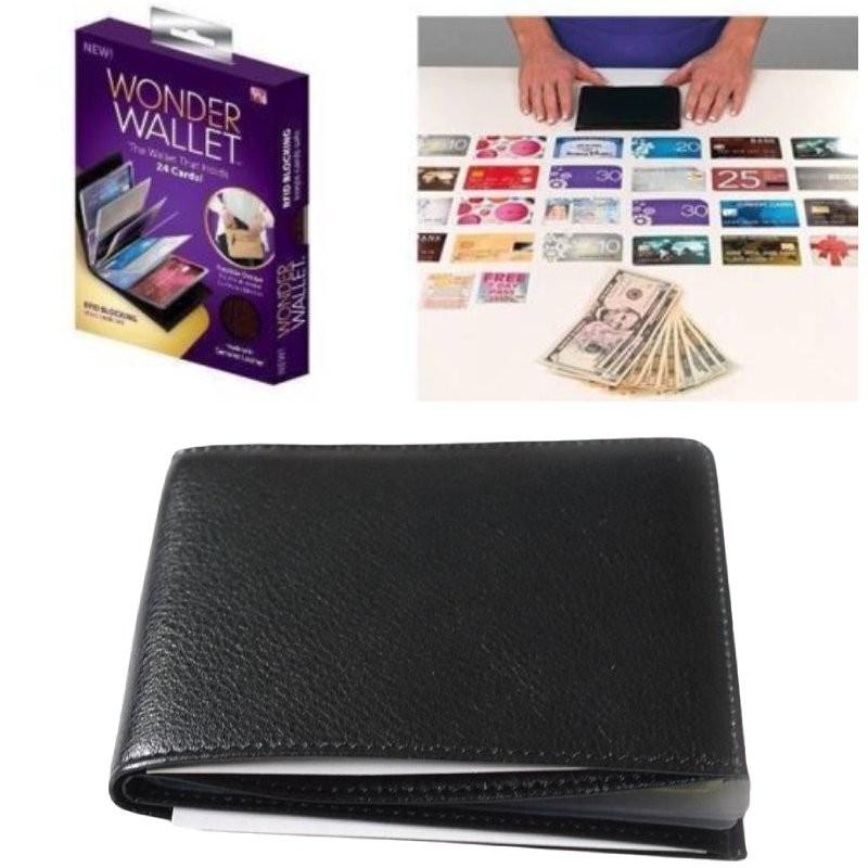 Wallet Wonder Large Capacity Change Card Pack Cardcase Pu Material Color Solid