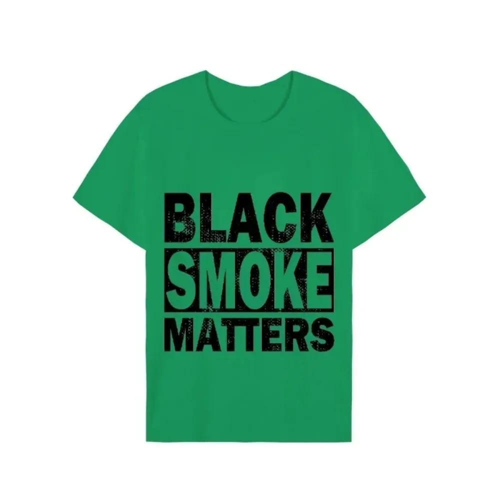 Мужская футболка Black Smoke Matters Trucks Trucker Смешные футболки с дизайном Летняя повседневная мужская футболка с круглым вырезом Мужские топы с коротким рукавом