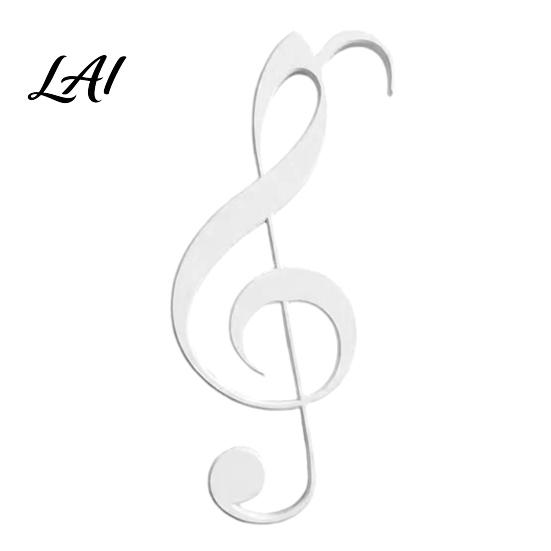 PETG Wall Ornament 3D Printed Music Note Hanging Hook for Home Decor Creative Scarf Storage Hanger Bags Keys and Scarves No Drilling Crossbar
