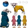 Waterproof Dog Rain Coat Cat Raincoat Outdoor Rainwear Hood Apparel Jumpsuit Puppy Rainy Day Clothes Outdoor Jacket Pet Supplies