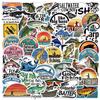 50 Cartoon Fishing Fishing Graffiti Stickers Decorative Guitar Notebook Suitcase DIY Waterproof