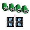 Car Interior Epoxy Logo Sticker Metal Wheel Tire Valve Cover For Volkswagen GTI Golf R Passat CC Lavida Sagitar Scirocco Tiguan
