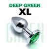 5 Size Green butt plug Metal anal plug Jewelry base beginner to expert G-point massage dildos adult women toys adult men toys