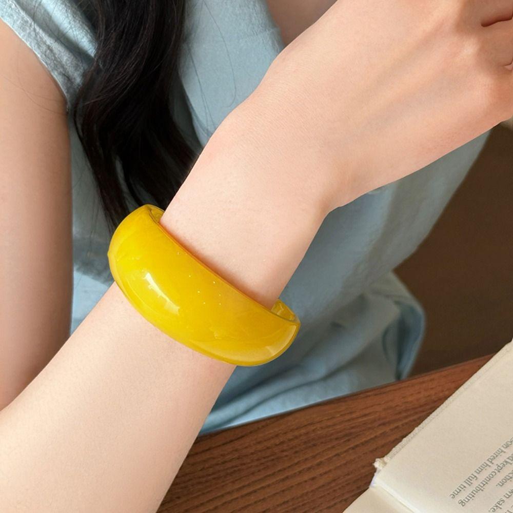 Необычный браслет из смолы Допамин C-образные браслеты-манжеты Преувеличенный преувеличенный браслет-украшение