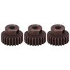 3PCS Steel 23T Diamond Red 48DP Gear for 110 RC Model Car 3.175mm Shaft Motor Accessory