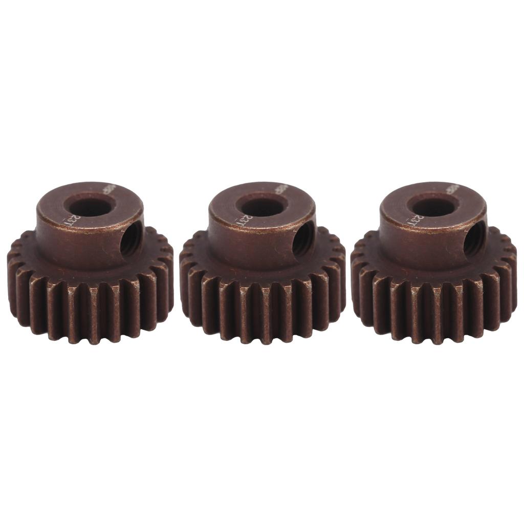 3PCS Steel 23T Diamond Red 48DP Gear for 110 RC Model Car 3.175mm Shaft Motor Accessory