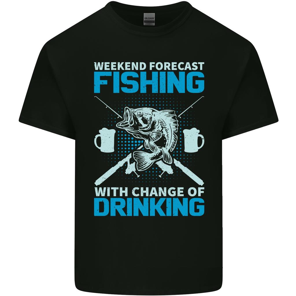 Fishing Forecast Fun Beer Fisherman Men Light Cotton T-Shirt