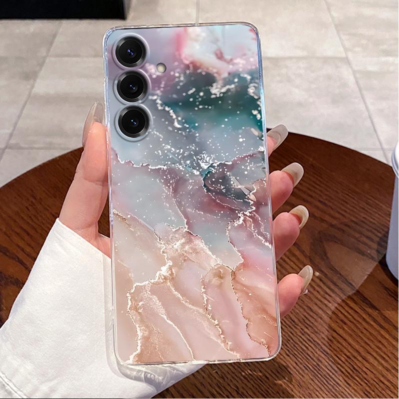 Для Samsung S25 FE Чехол-крышка Роскошный Милый Кролик Прозрачный Мягкий ТПУ Бампер Для Samsung Galaxy S25FE S24 FE S25 FE Защитный чехол