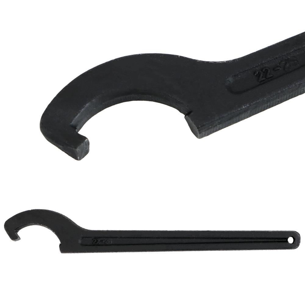 DIYWORK Крючковый ключ-полумесяц с круглой гайкой Ручной инструмент из нержавеющей стали 22-26 мм C-образный гаечный ключ