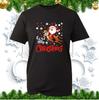 Merry Christmas Santa Claus Riding On Reindeer Tshirt Xmas Santa Lovers Tee Top