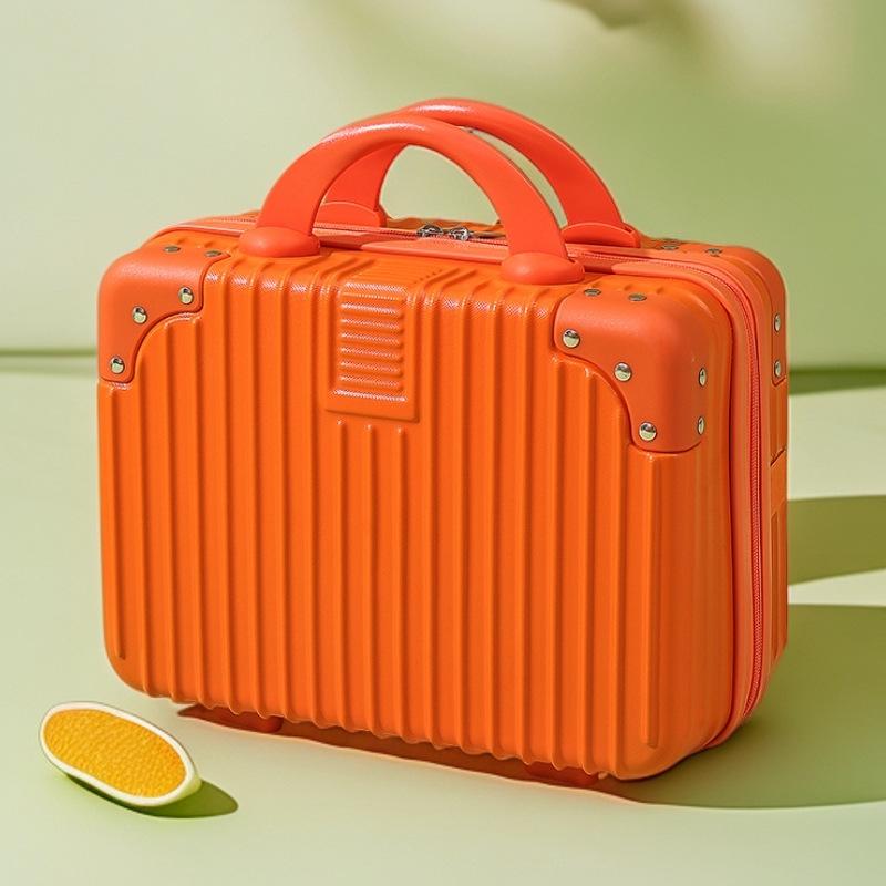 Customized 14-Inch Mini Makeup Case with Combination Lock – Portable Travel Handbag