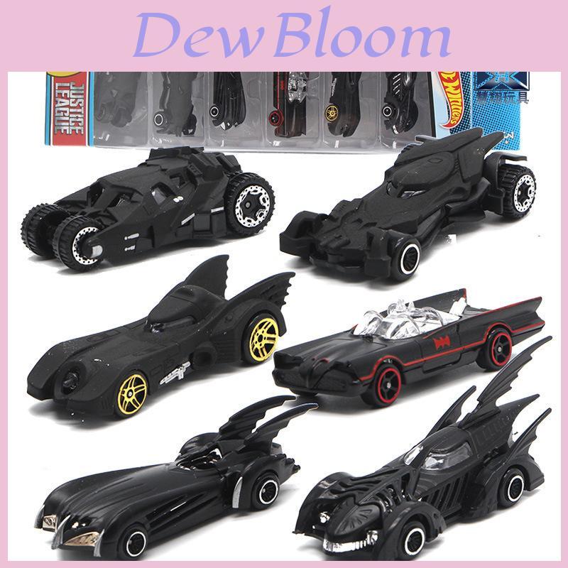 Классический набор из 6 литых машинок Hot Wheels Dc Comics Batman Batmobile для детей и взрослых