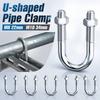 Multifunctional U-shaped Pipe Clamp with Screw Nut Fixed Clamp  Pipes, Building Fasteners