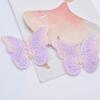 12Pcs 58*45mm Embroidered Knitting Butterfly for Clothes Hat Gloves Sewing Patches DIY Headwear Hair Clips Decor Accessories
