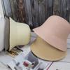 Дышащая женская соломенная шляпа-ведро, однотонная летняя дорожная солнцезащитная шляпа, модная шляпа рыбака