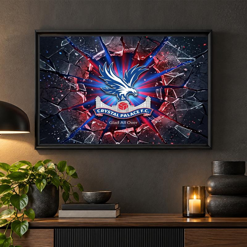 Crystal Palace Football Diamond Painting Kit 5D Full Drill DIY Diamond Mosaic Wall Art Home Decor