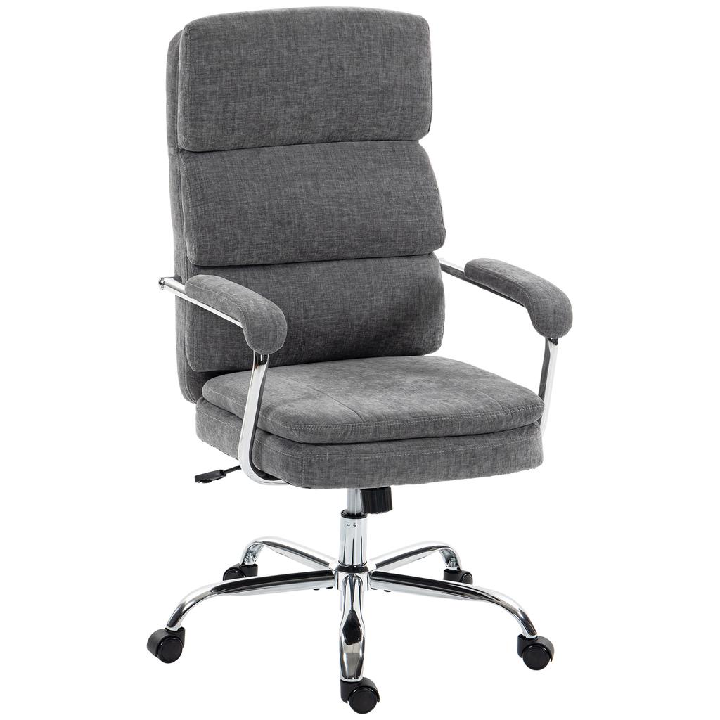 Home Office Chair, Height-Adjustable 360 degrees Swivel Desk Chair for the Home Office, Grey